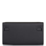 Hermes Black Epsom Kelly Wallet To Go Gold Hardware