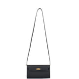Hermes Black Epsom Kelly Wallet To Go Gold Hardware