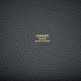 Hermes Bleu Orage Clemence Picotin Lock 18cm Gold Hardware