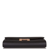 Hermes Black Epsom Constance Wallet To Go Rose Gold Hardware