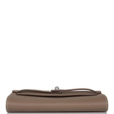 Hermes Etoupe Epsom Kelly Wallet To Go Palladium Hardware