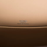 Vintage Hermes Kelly Pochette Bronze Chèvre Ruthenium Hardware