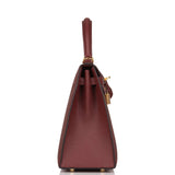 Hermes Kelly Sellier 25cm Rouge H Epsom Gold Hardware