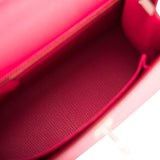 Hermes Kelly 25cm  Bi-Color Rose Extreme and Craie Epsom Sellier Permabrass Hardware