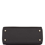 Hermes Kelly Retourne 25 Black Togo Gold Hardware