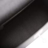 Hermes Black Epsom Sellier Kelly 28cm Palladium Hardware