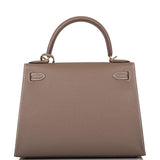 Hermes Etoupe Epsom Sellier Kelly 28cm Gold Hardware