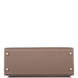 Hermes Etoupe Epsom Sellier Kelly 28cm Gold Hardware