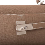 Hermes Kelly Retourne 32 Etoupe Togo Palladium Hardware