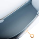 Hermes Bleu Brume Epsom Sellier Kelly 25cm Gold Hardware