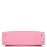 Hermes Bubblegum 5p Epsom Sellier Kelly 20cm Palladium Hardware