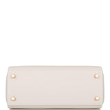 Hermes Gris Perle Swift Retourne Kelly 25cm Gold Hardware