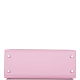 Hermes Mauve Sylvestre Epsom Sellier Kelly 25cm Palladium Hardware