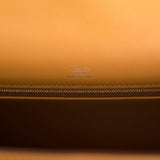 Hermes Sesame Toile and Swift Sellier Kelly 28cm Palladium Hardware