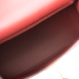Hermes Rouge H Chevre Sellier Kelly 20cm Gold Hardware