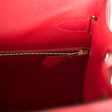 Hermes Rouge Casaque Epsom Sellier Kelly 28cm Gold Hardware