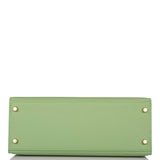 Hermes Vert Criquet Epsom Sellier Kelly 28cm Gold Hardware