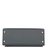 Hermes Bleu Orage Epsom Sellier Kelly 28cm Palladium Hardware