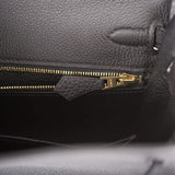 Hermes Black Togo Retourne Kelly 25cm Gold Hardware