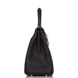 Hermes Black Togo Retourne Kelly 28cm Gold Hardware