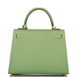 Hermes Vert Criquet Epsom Sellier Kelly 25cm Gold Hardware