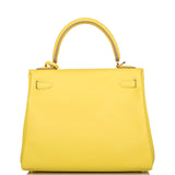 Hermes Lime Swift Retourne Kelly 25cm Gold Hardware