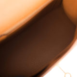 Hermes Kelly Sellier 25cm Gold and Trench Epsom  Brushed Gold Hardware