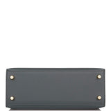 Hermes Bleu Orage Epsom Sellier Kelly 25cm Gold Hardware