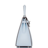 Hermes Bleu Brume Epsom Sellier Kelly 28cm Palladium Hardware