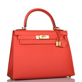 Hermes Capucine Epsom Sellier Kelly 28cm Gold Hardware