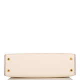 Hermes Kelly Sellier 20 Nata and Black Epsom Gold Hardware