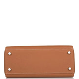 Hermes Kelly Retourne 25 Gold Togo Palladium Hardware