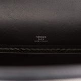 Hermes Kelly Sellier 28 Black Toile and Swift Sellier Palladium Hardware