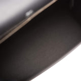 Hermes Kelly Sellier 28 Black Toile and Swift Sellier Palladium Hardware