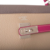 Hermes Kelly Retourne 32 Tosca, Gris Tourterelle and Etain Togo Brushed Palladium Hardware