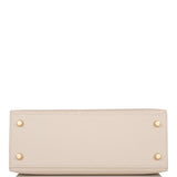 Hermes Kelly Sellier 25cm Craie Epsom Gold Hardware