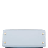 Hermes Kelly Sellier 25 Bleu Brume Epsom Gold Hardware