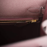 Hermes Kelly Sellier 25 Rouge Sellier Epsom Gold Hardware
