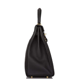 Hermes Black Togo Retourne Kelly 35cm Gold Hardware