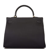 Hermes Black Togo Retourne Kelly 35cm Gold Hardware