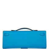Hermes Kelly Cut Bleu Frida Swift Gold Hardware