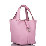 Hermes Picotin Lock 18 Mauve Sylvestre Clemence Palladium Hardware