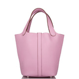 Hermes Picotin Lock 18 Mauve Sylvestre Clemence Palladium Hardware