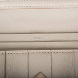 Hermes Beton Matte Alligator Bearn Wallet Palladium Hardware
