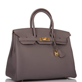 Hermes Etain Togo Birkin 35cm Gold Hardware