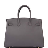 Hermes Etain Togo Birkin 35cm Gold Hardware