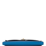 Hermes Deep Blue Swift Kelly Cut Gold Hardware