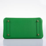 Hermes Birkin 25 Bambou (Bamboo) Green Togo with Gold Hardware - 2020, Y