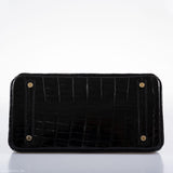 Hermes Birkin 30 Black Nilo Crocodile Gold Hardware - 2019, D