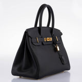 Hermes Birkin 30 Black Togo Gold Hardware - 2021, Z